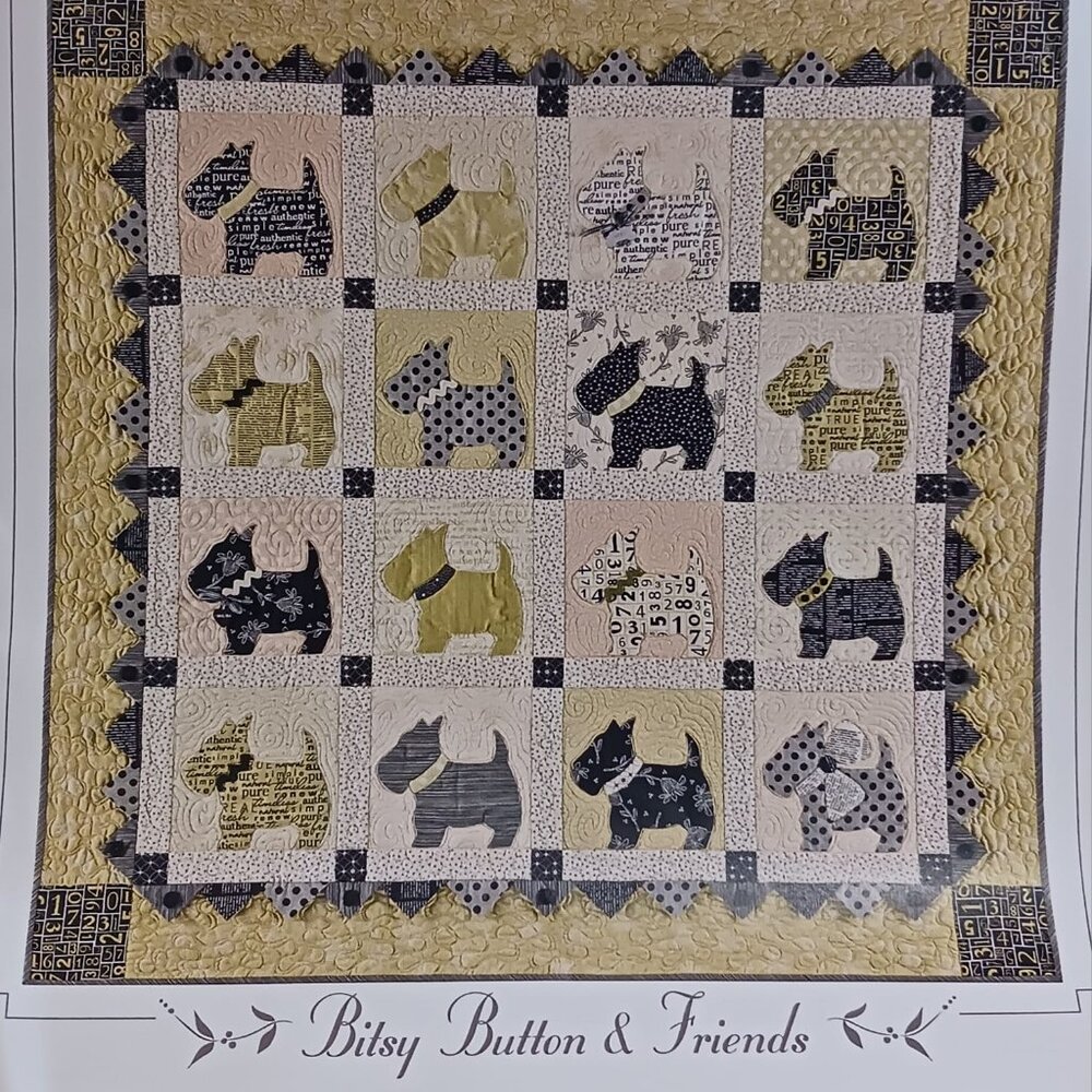 Bitsy Button & Friends Applique Quilt Pattern #1057